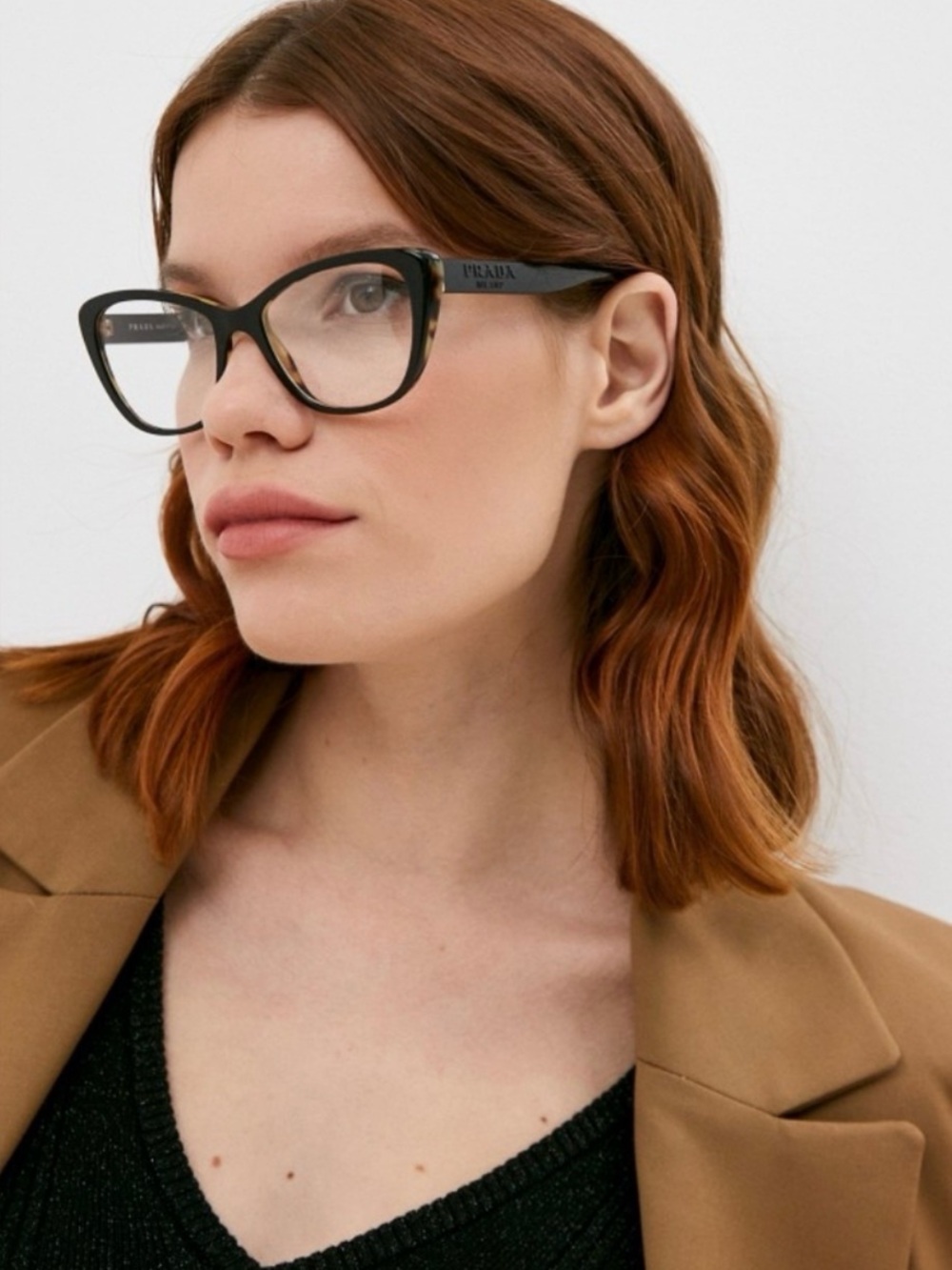 Prada Black Cat-Eye Optical Glasses - Prada